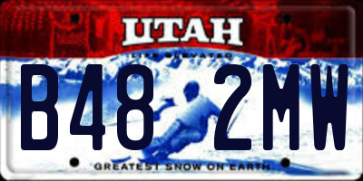 UT license plate B482MW