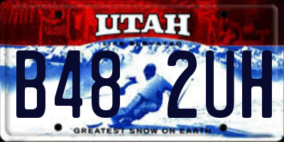 UT license plate B482UH