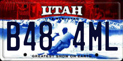 UT license plate B484ML