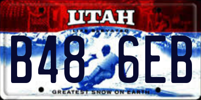 UT license plate B486EB