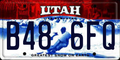 UT license plate B486FQ