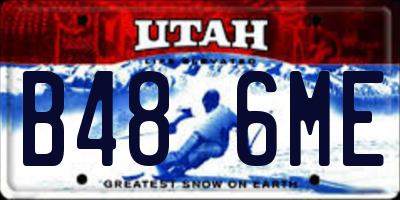 UT license plate B486ME