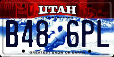 UT license plate B486PL