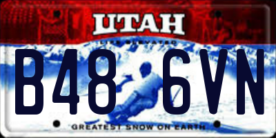 UT license plate B486VN