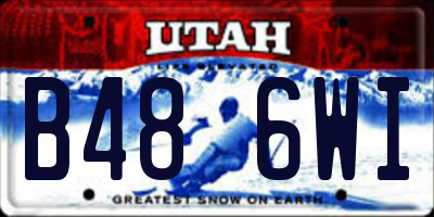 UT license plate B486WI