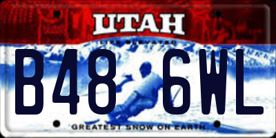 UT license plate B486WL