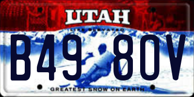 UT license plate B498OV
