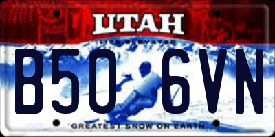 UT license plate B506VN