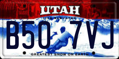 UT license plate B507VJ