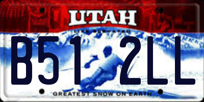 UT license plate B512LL