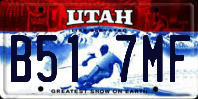 UT license plate B517MF