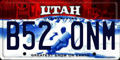 UT license plate B520NM