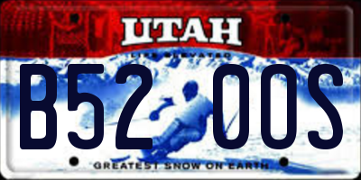 UT license plate B520OS