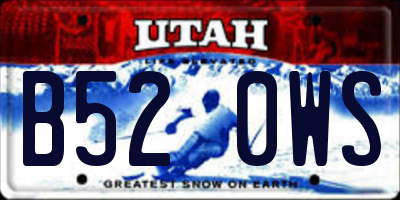 UT license plate B520WS