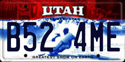 UT license plate B524ME