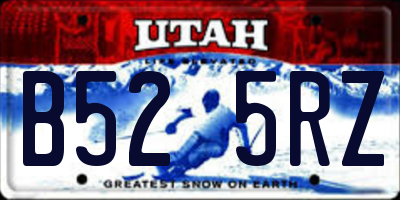 UT license plate B525RZ