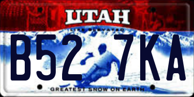 UT license plate B527KA