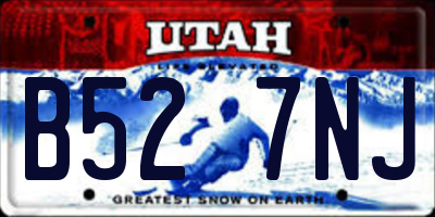 UT license plate B527NJ