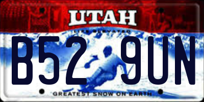 UT license plate B529UN