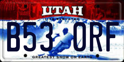 UT license plate B530RF