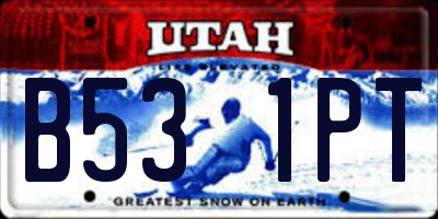 UT license plate B531PT
