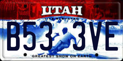 UT license plate B533VE