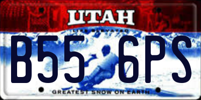 UT license plate B556PS