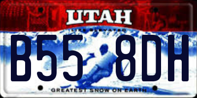 UT license plate B558DH