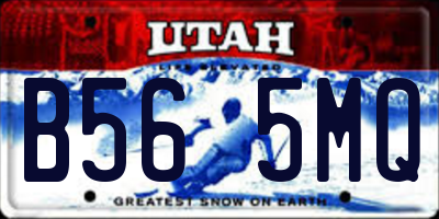 UT license plate B565MQ