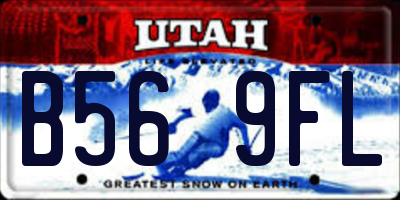 UT license plate B569FL