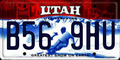 UT license plate B569HU