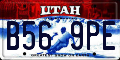 UT license plate B569PE