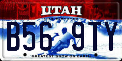UT license plate B569TY