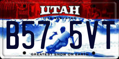 UT license plate B575VT