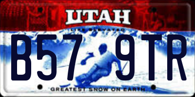 UT license plate B579TR