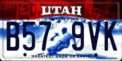 UT license plate B579VK