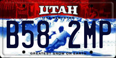 UT license plate B582MP