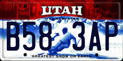 UT license plate B583AP