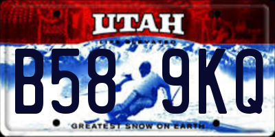 UT license plate B589KQ