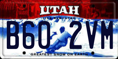 UT license plate B602VM