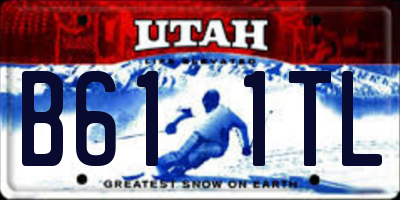 UT license plate B611TL