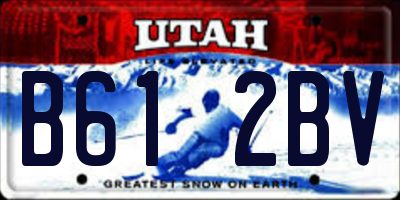 UT license plate B612BV