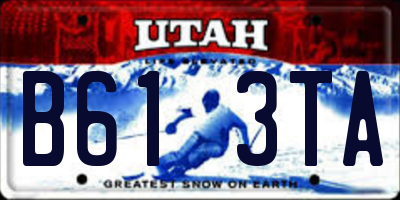 UT license plate B613TA