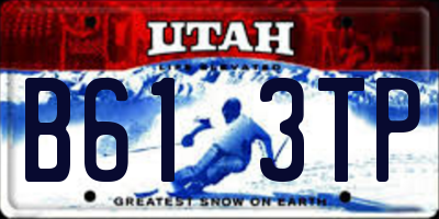 UT license plate B613TP