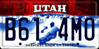 UT license plate B614MO