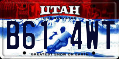 UT license plate B614WT