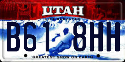 UT license plate B618HH