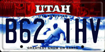 UT license plate B621HV