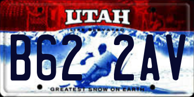 UT license plate B622AV