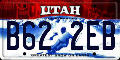 UT license plate B622EB